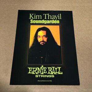 Kim Thayil of Soundgarden - Ernie Ball - 1994 Print Advertisement